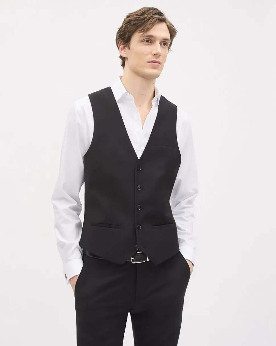 Wool-Blend Suiting Vest