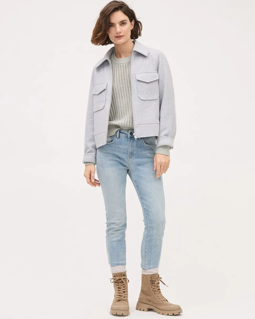 Wool-Blend Utility Jacket